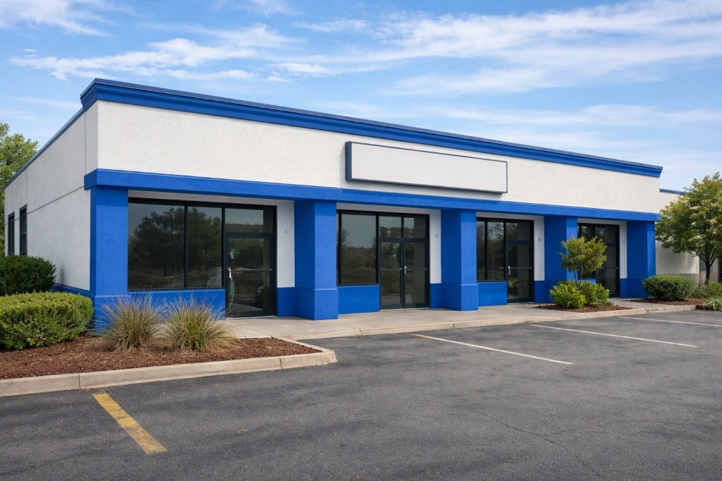 Complete exterior facelift for a commercial building