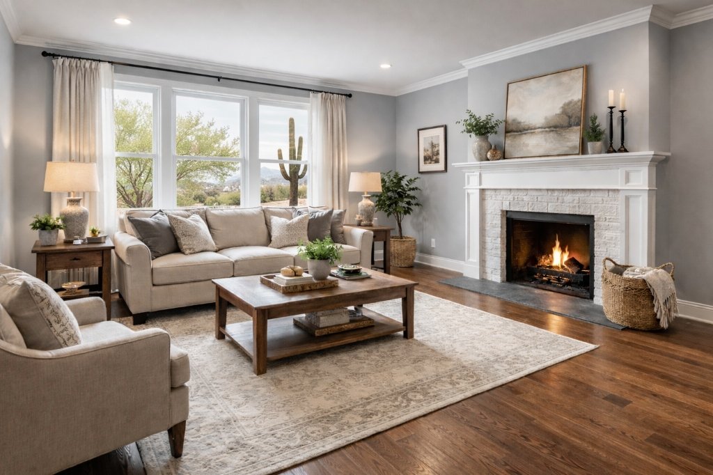 Fresh interior living space transformation